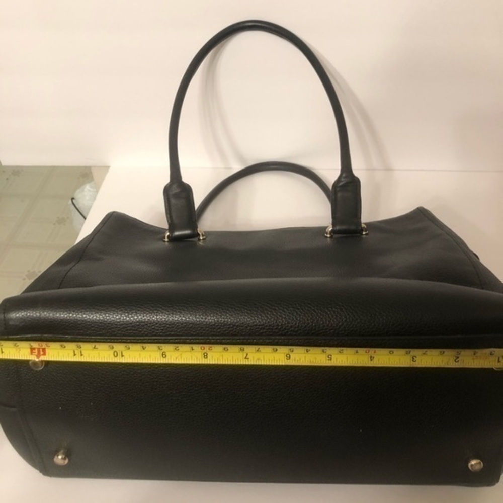 COACH swagger carryall black pebbled leather tote - Picture 15 of 16